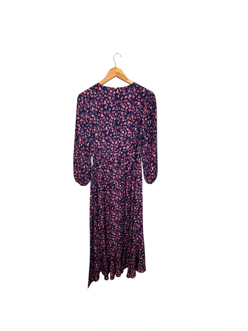 J. Crew Tie-waist Midi Dress in Dotted Floral Size 2